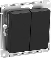 Выключатель без рамки Systeme Electric AtlasDesign Aqua 2-кл. IP44 карбон картинка